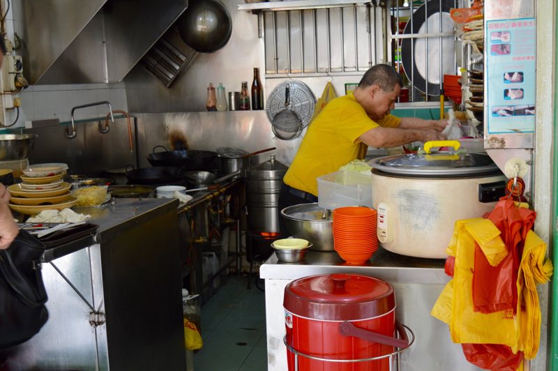 Hawker Stall, Singapore - Chef at Work