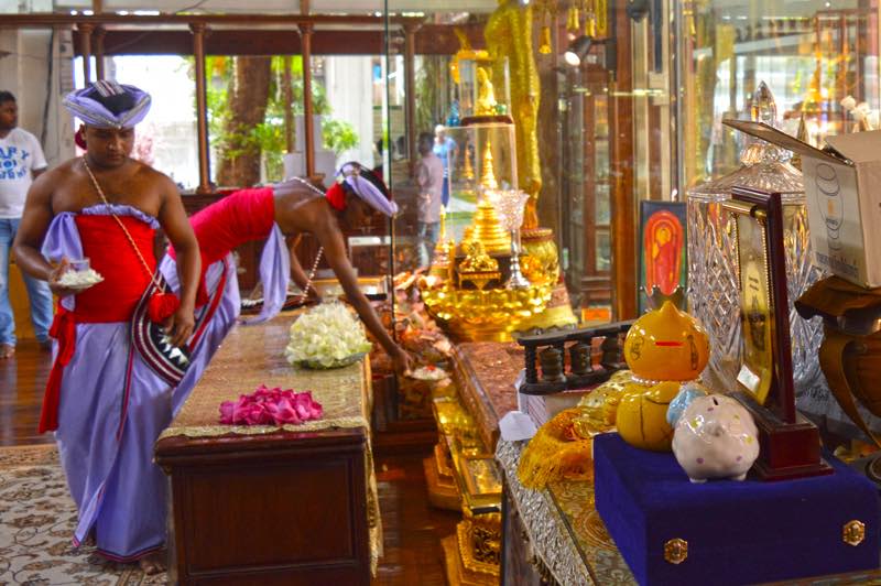 Offerings - Gangaramaya Temple, Colombo, Sri Lanka